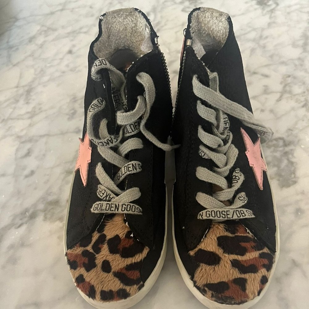 GOLDEN GOOSE Toddler Girls' Sued High-Top Sneaker Size: 12